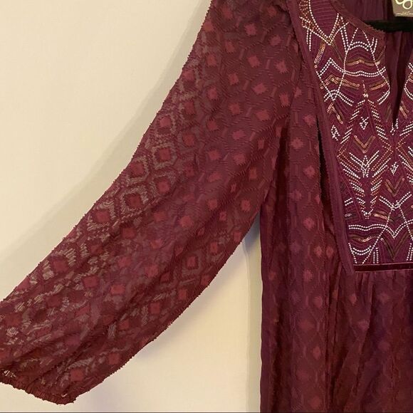 Anthro "One September" Madiran peasant blouse - Picture 8 of 11